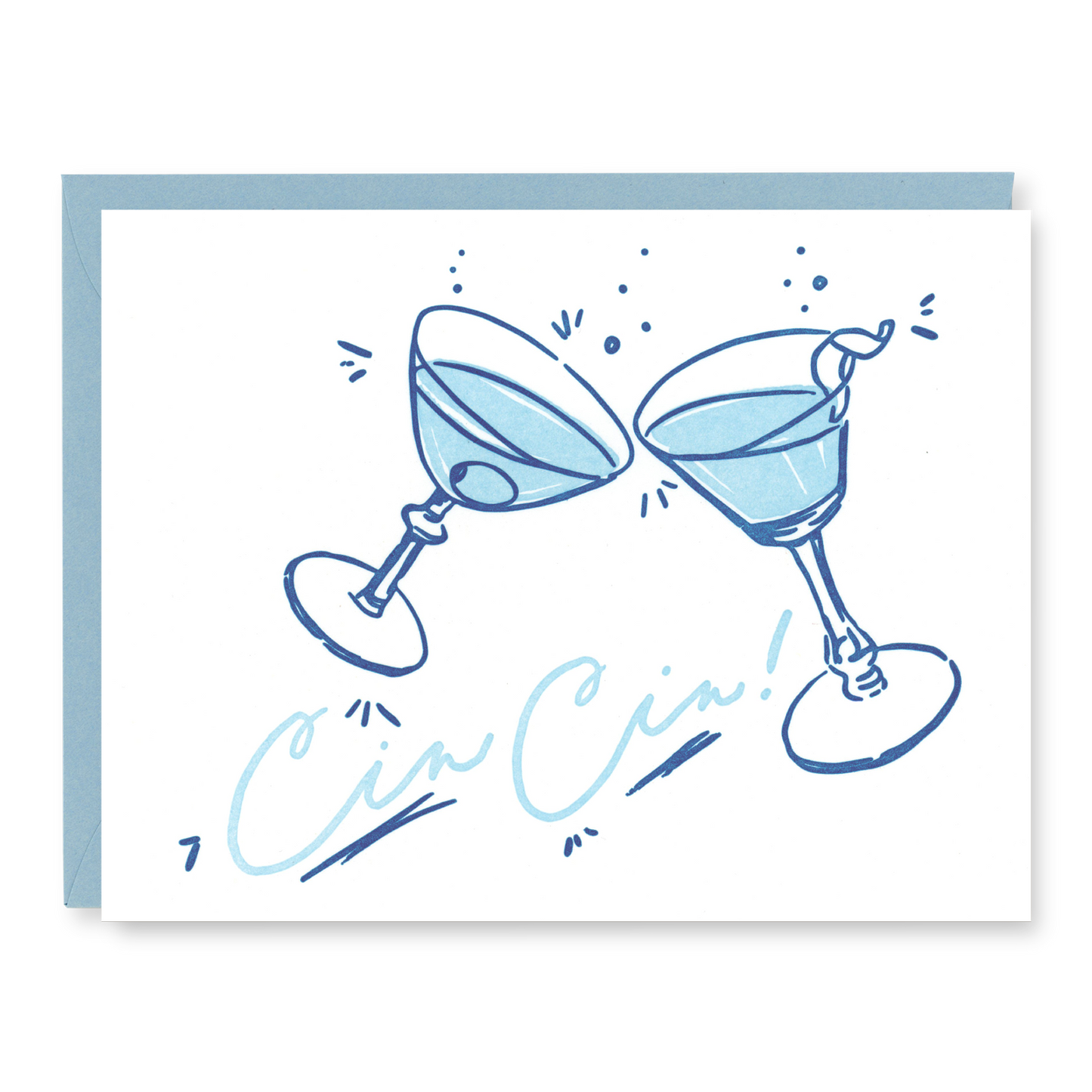 Cin Cin Congratulations Card | Letterpress Congratulations Card