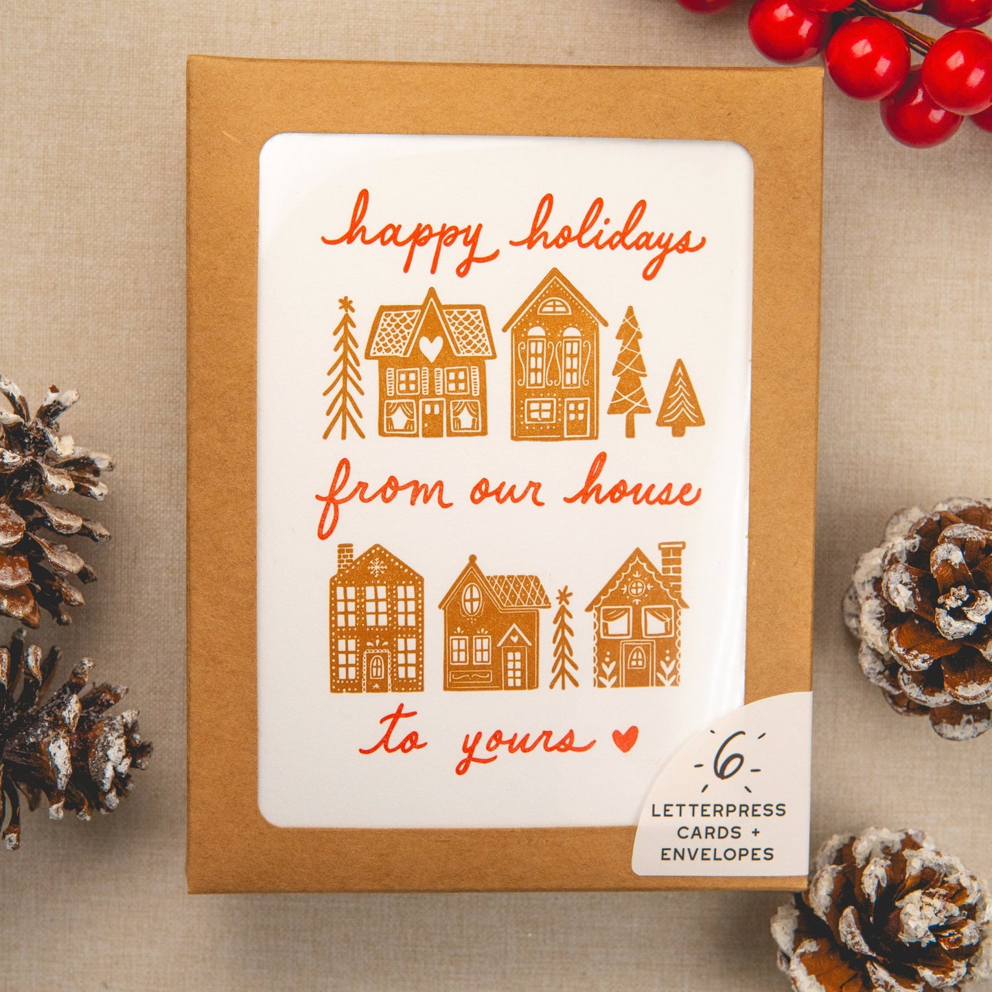 Gingerbread House Holiday Card | Set of 6
