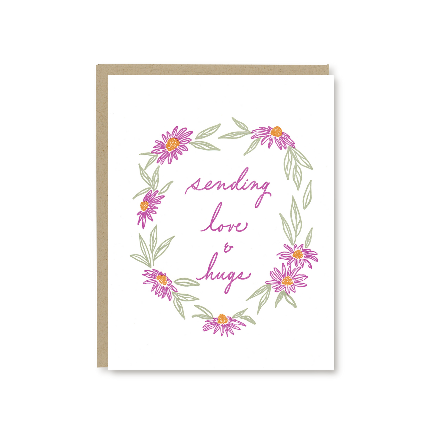 Floral Love and Hugs Card