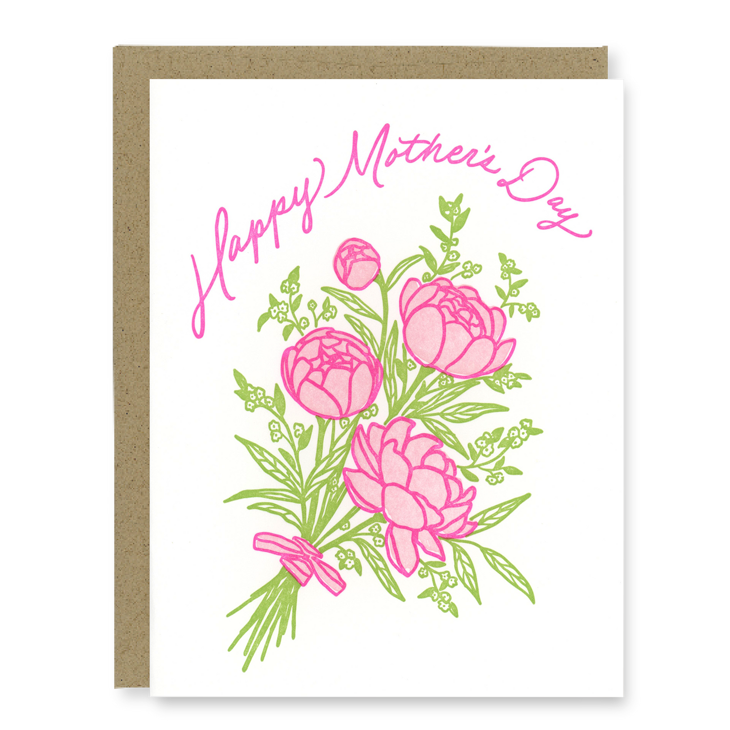 Mother's Day Bouquet Card | Mother's Day Card | Letterpress Card