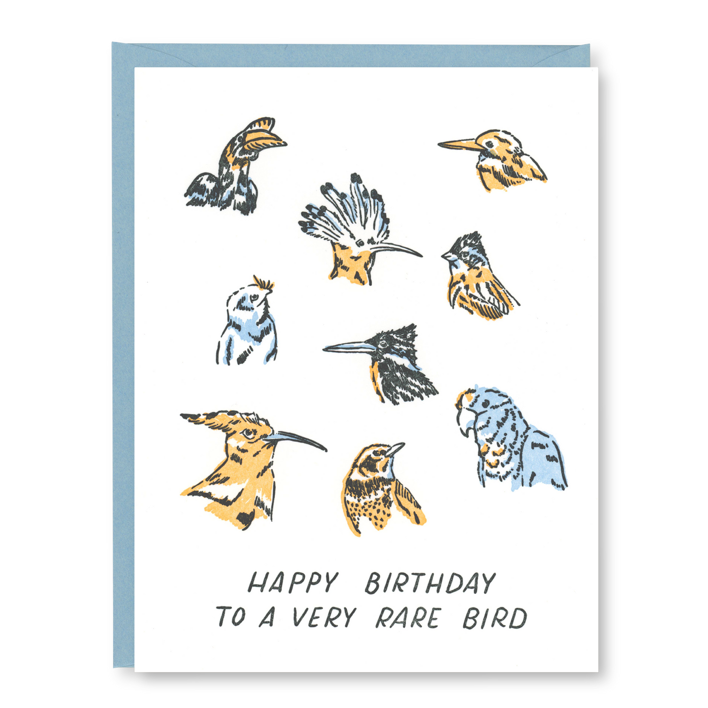 Rare Bird Birthday Card | Letterpress Birthday Card