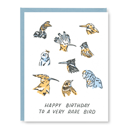 Rare Bird Birthday Card | Letterpress Birthday Card
