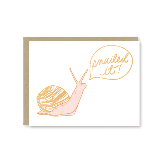 Snail Congratulations Card