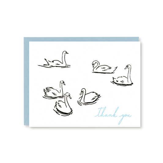 Swans Thank You Card